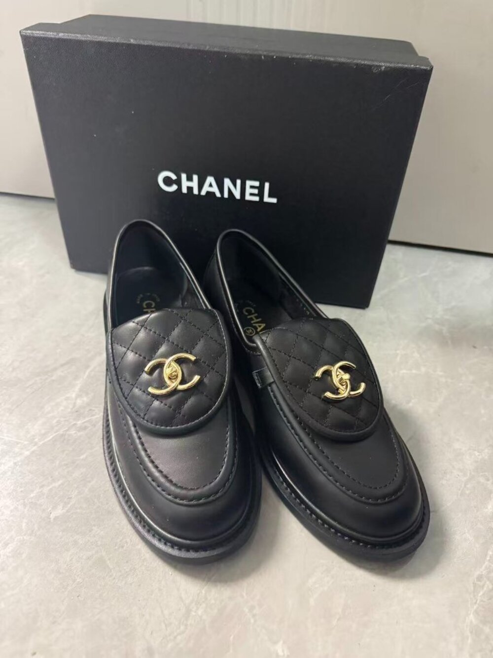 Chanel Women's Black Loafer